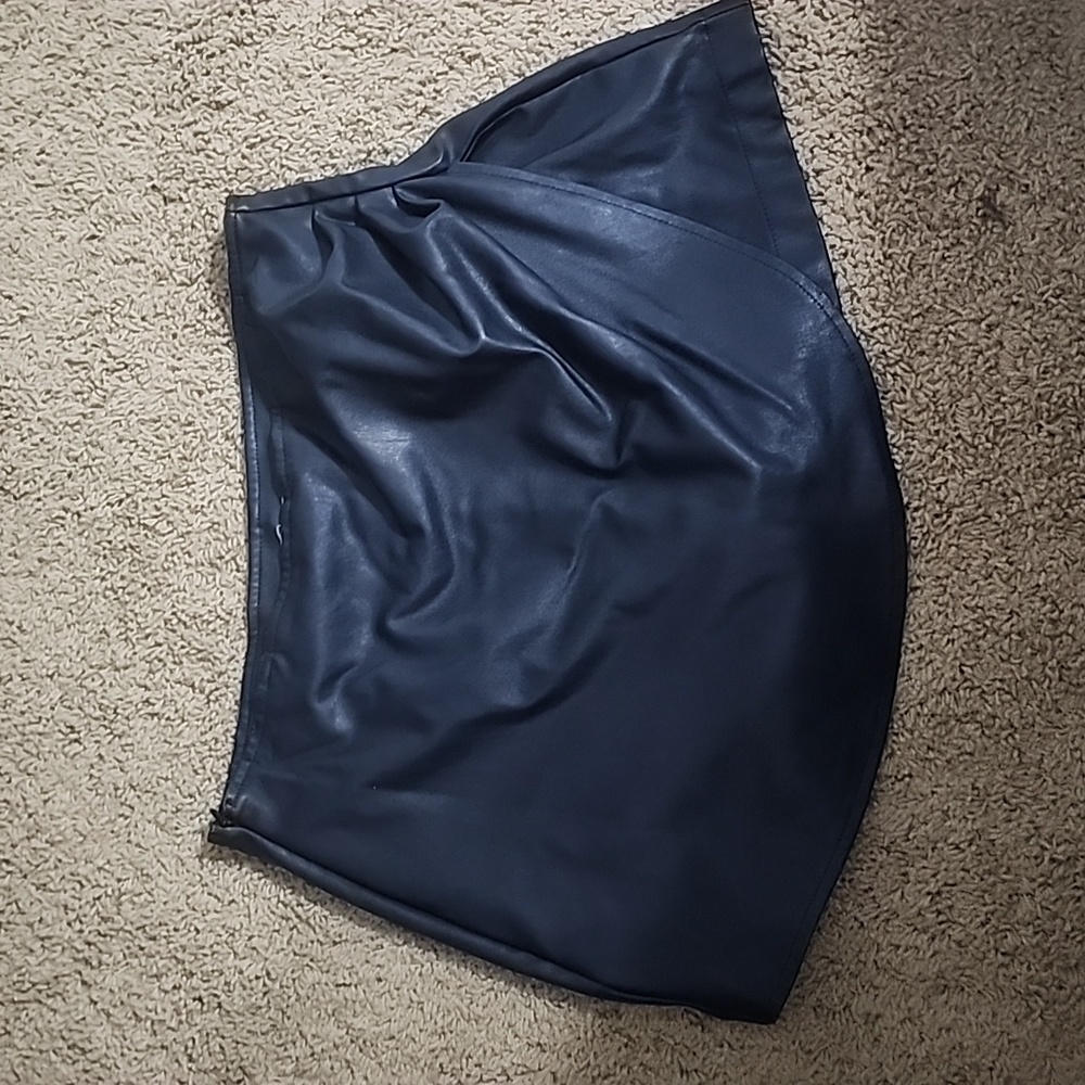 Pleather skort skirt